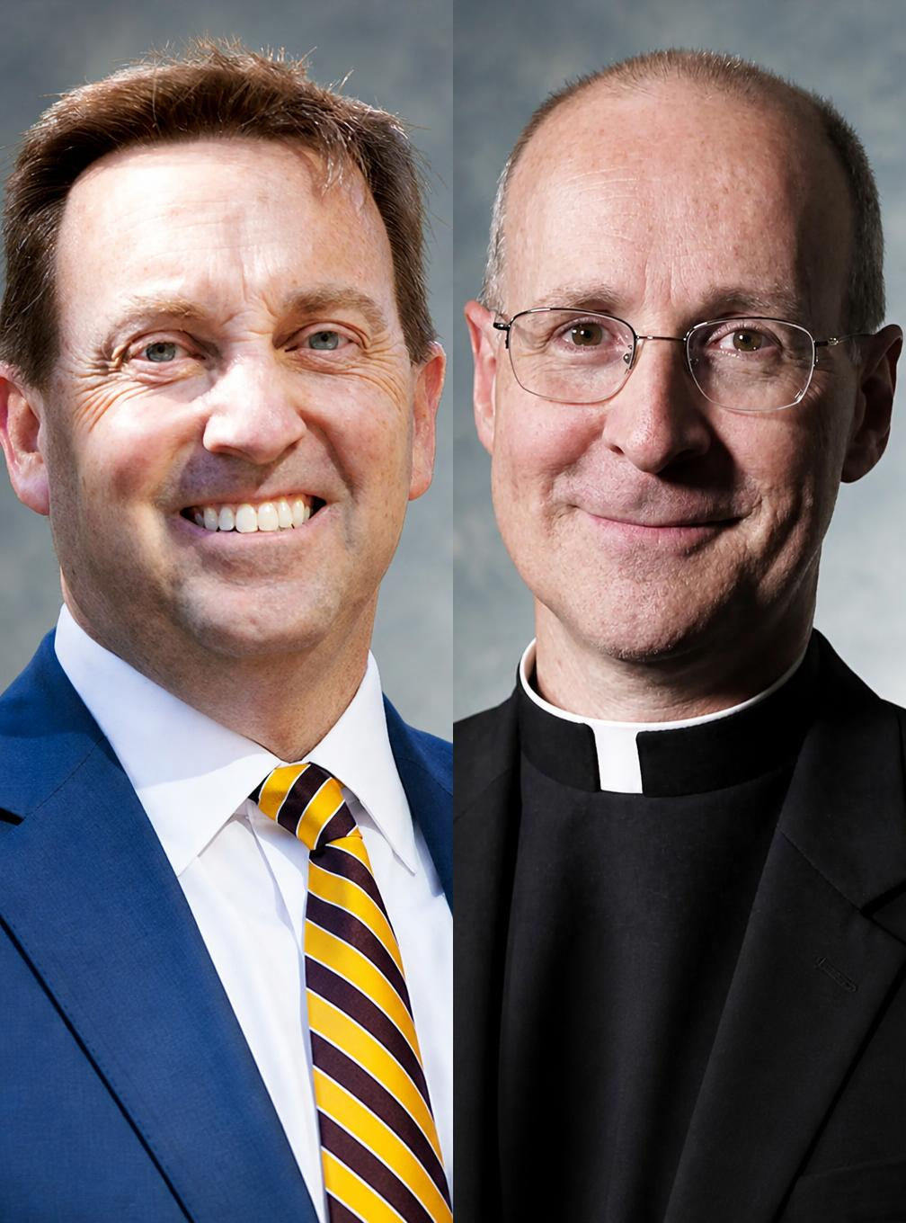 photo of Mark C Reed LUC president and author Fr. James Martin